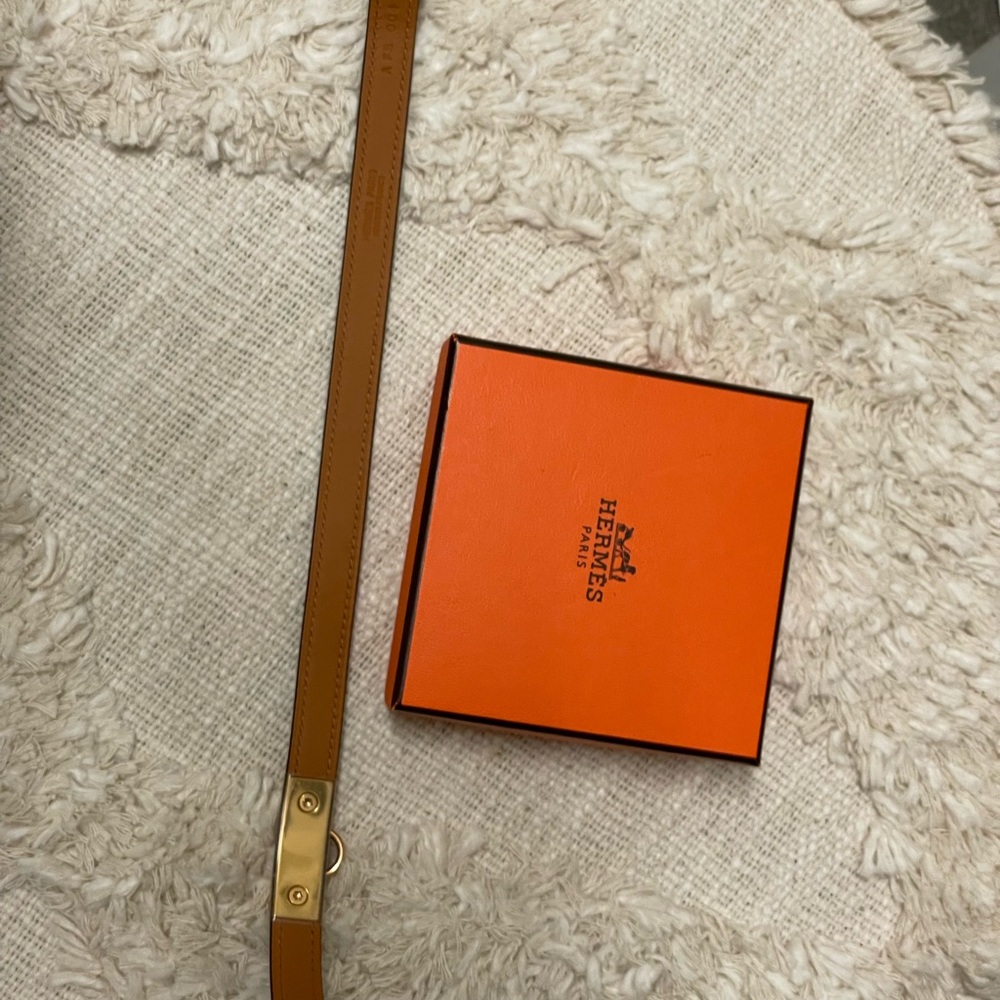 Hermes Rivale Double Tour Bracelet Etoupe Rose Gold XS - Picture 9 of 11